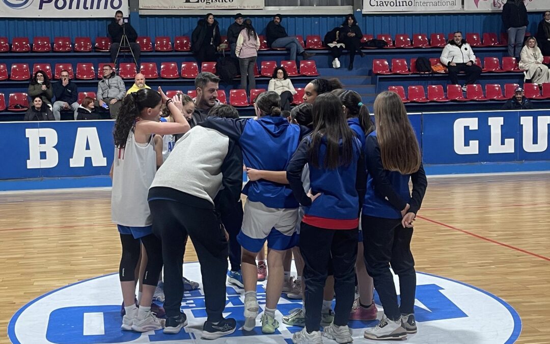 L’Under 15 Femminile perde di misura contro Fonte Roma ma mantiene il secondo posto