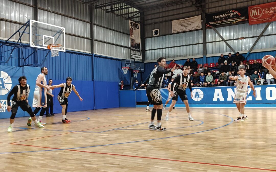 Serie C, Anzio tutto cuore. Sora al tappeto 74-63